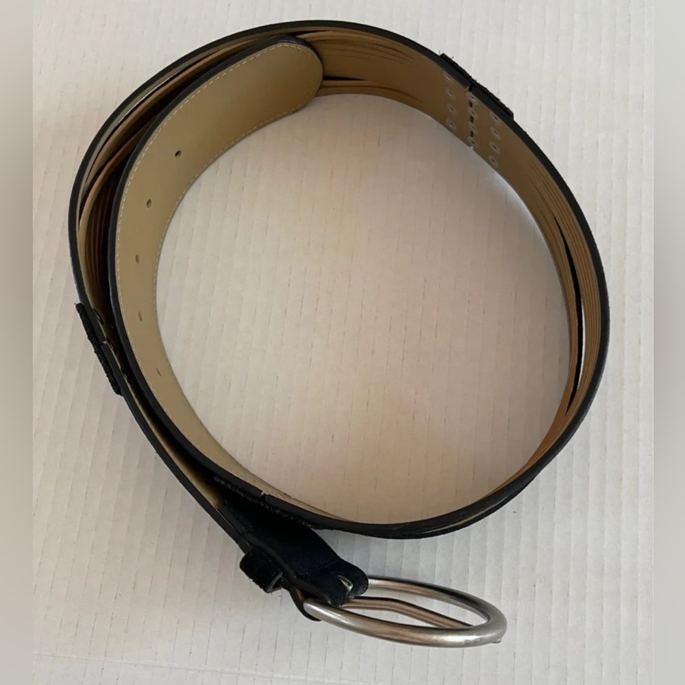 BOHO Black Suede Woman’s Moto Belt size S/M - Picture 7 of 7